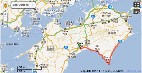 Kochi to Mugi